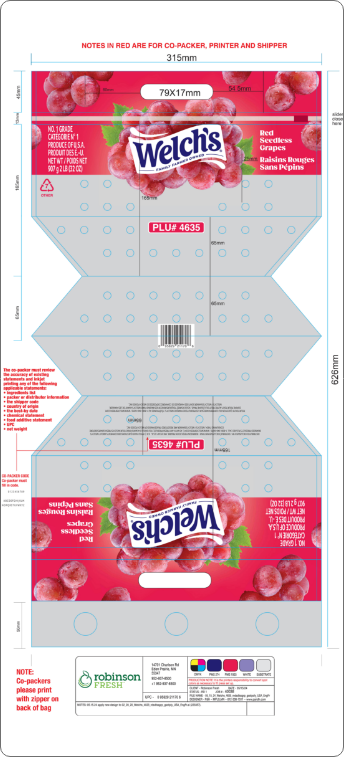 Welch’s Red Grapes packaging layout designed by Partners & Hunt as part of a brand design refresh