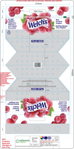 Welch’s Red Grapes packaging layout designed by Partners & Hunt as part of a brand design refresh
