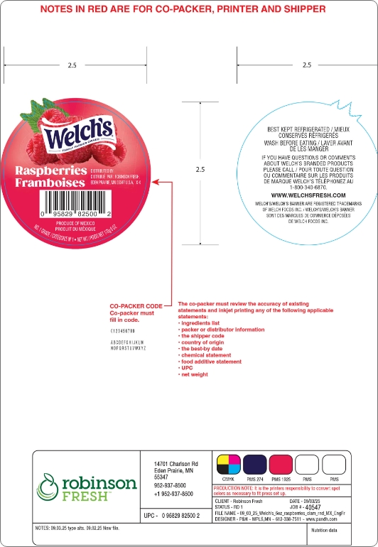 Welch’s Raspberries label designed by Partners & Hunt as part of a brand design refresh