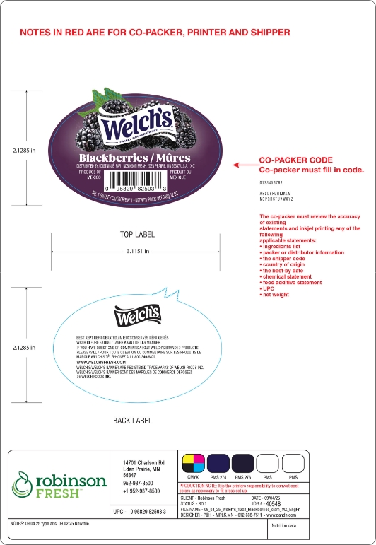 Welch’s Blackberries label designed by Partners & Hunt as part of a brand design refresh