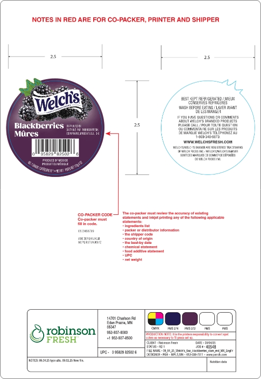 Welch’s Blackberries label designed by Partners & Hunt as part of a brand design refresh
